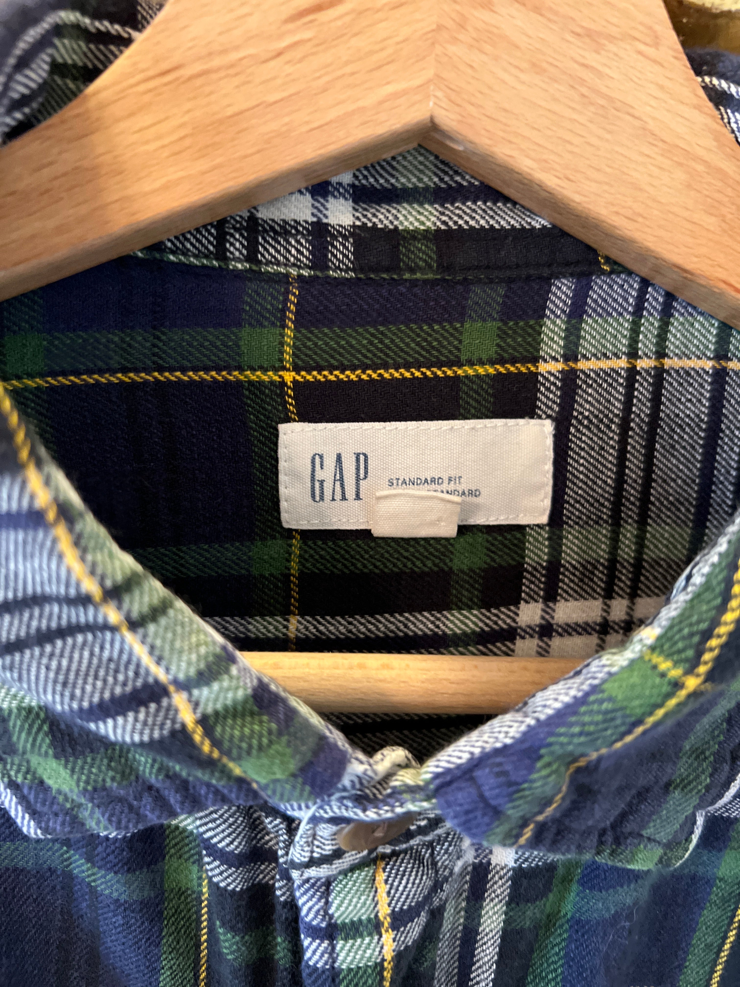 Marine Lorphelin Chemise Gap à carreaux