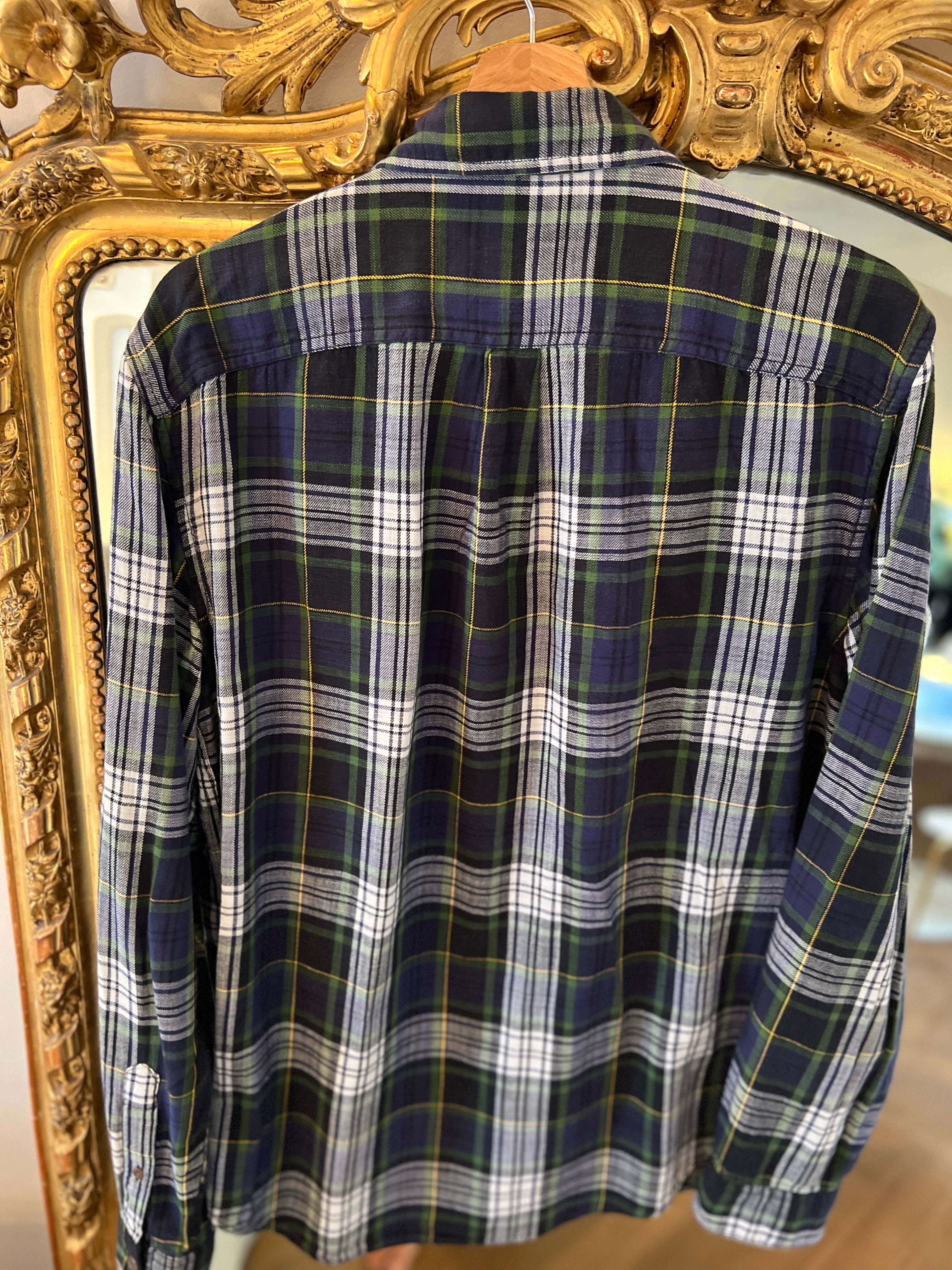 Marine Lorphelin Chemise Gap à carreaux