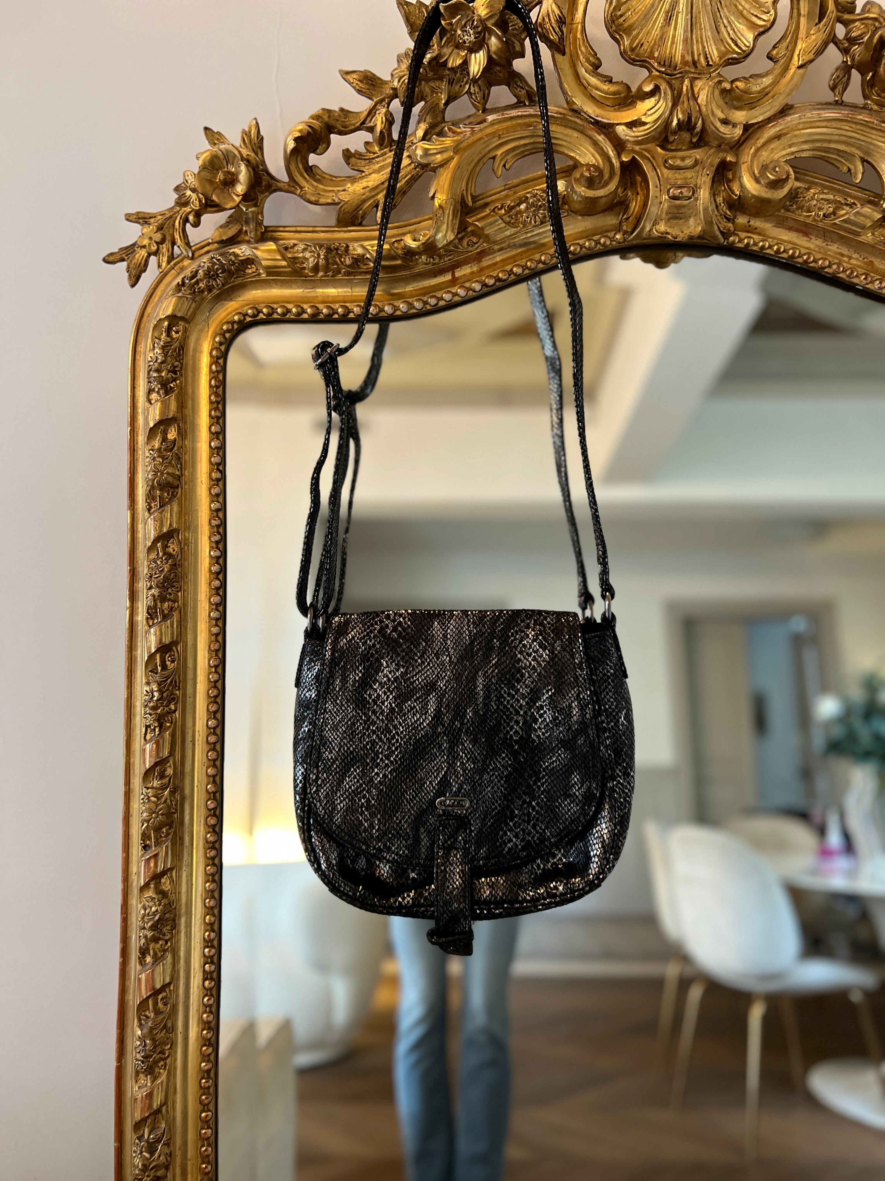 Marine Lorphelin Sac besace IKKS effet serpent