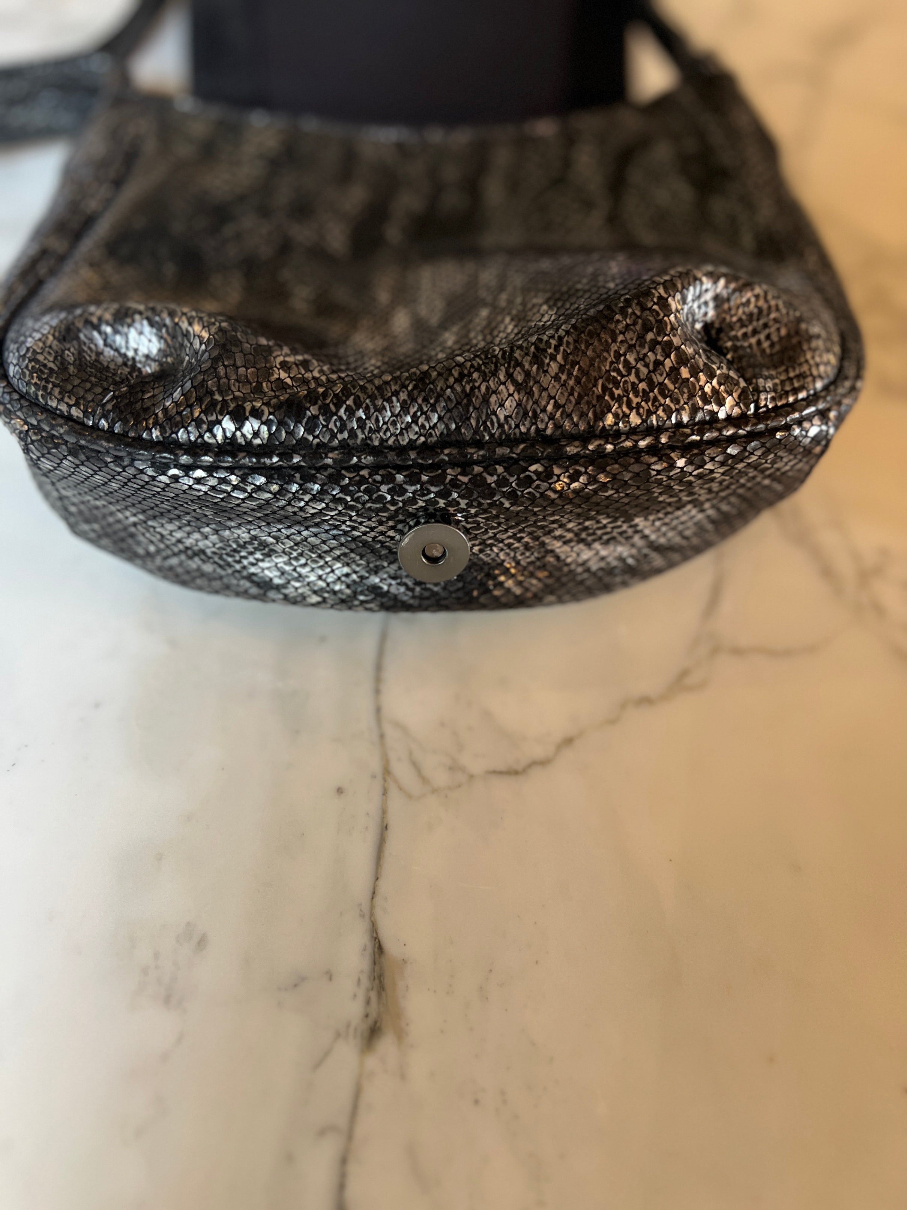 Marine Lorphelin Sac besace IKKS effet serpent