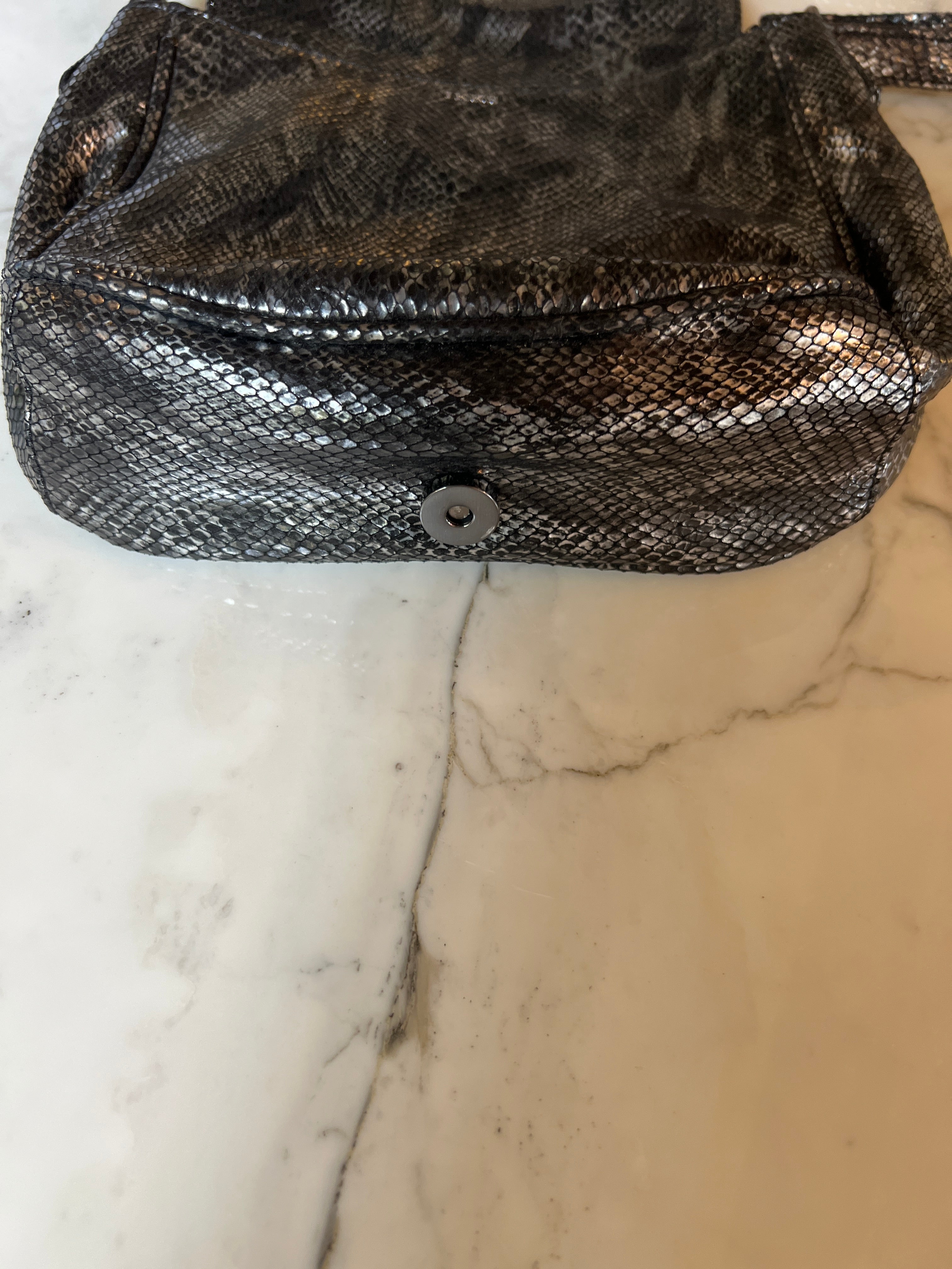 Marine Lorphelin Sac besace IKKS effet serpent