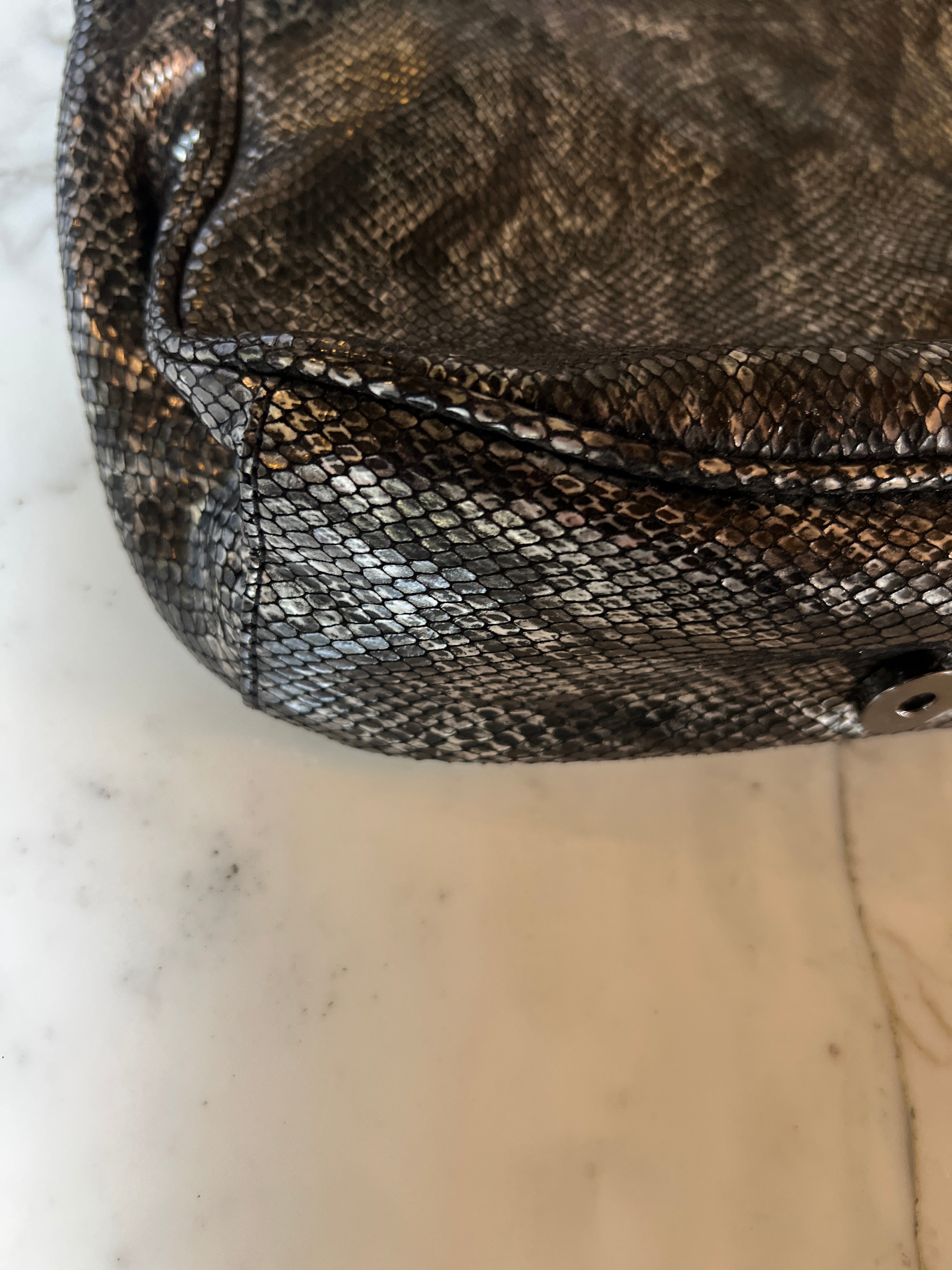 Marine Lorphelin Sac besace IKKS effet serpent