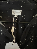 Charger l'image dans la galerie, Tajine Banane - Robe noire tachetée blanc T.S
