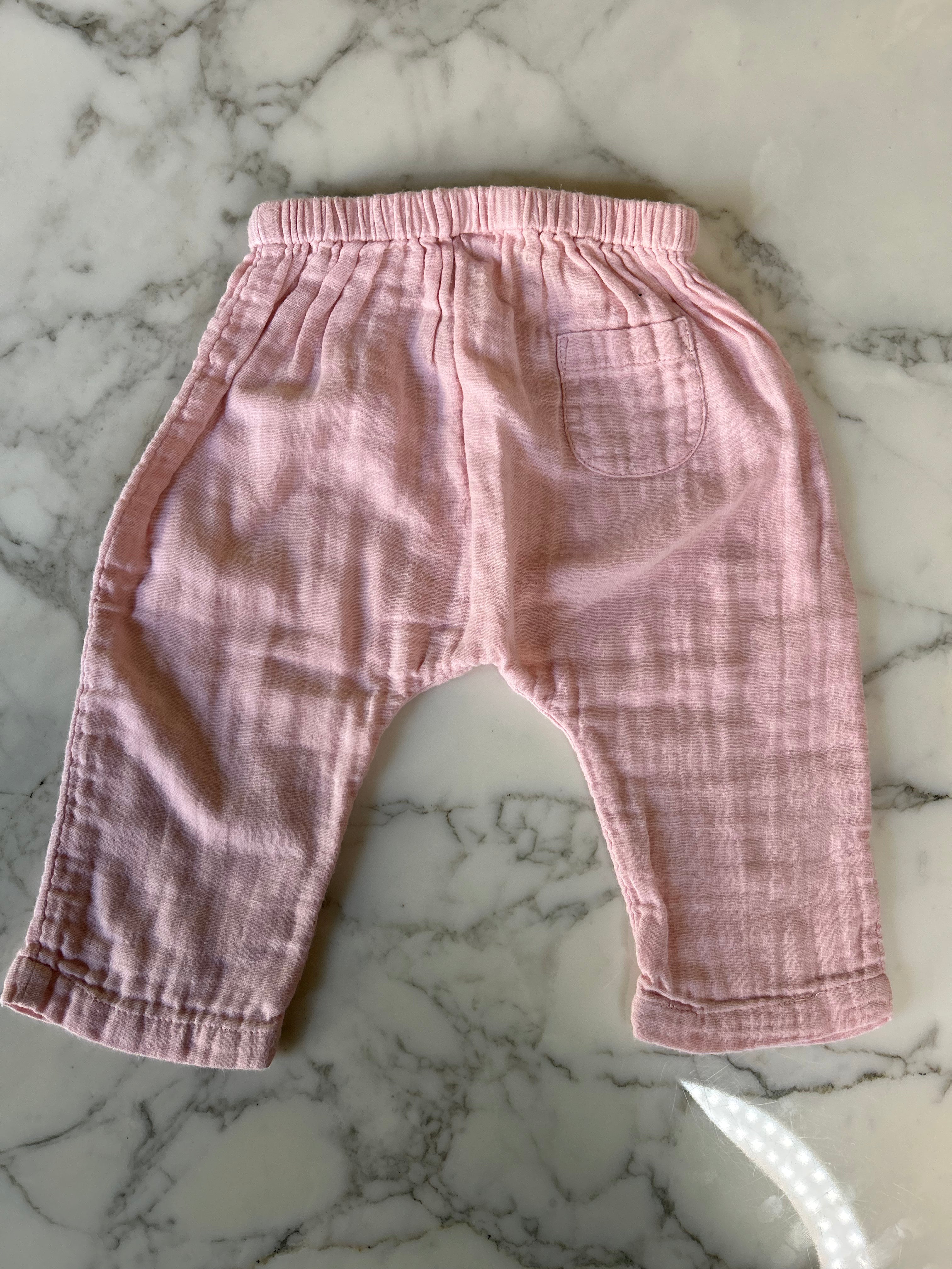 Pantalon rose Basic 9 mois