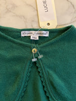 Charger l'image dans la galerie, Lucie Gabossi -Les Petits Inclassables Gilet de céremonie vert sapin T.5/6 ans
