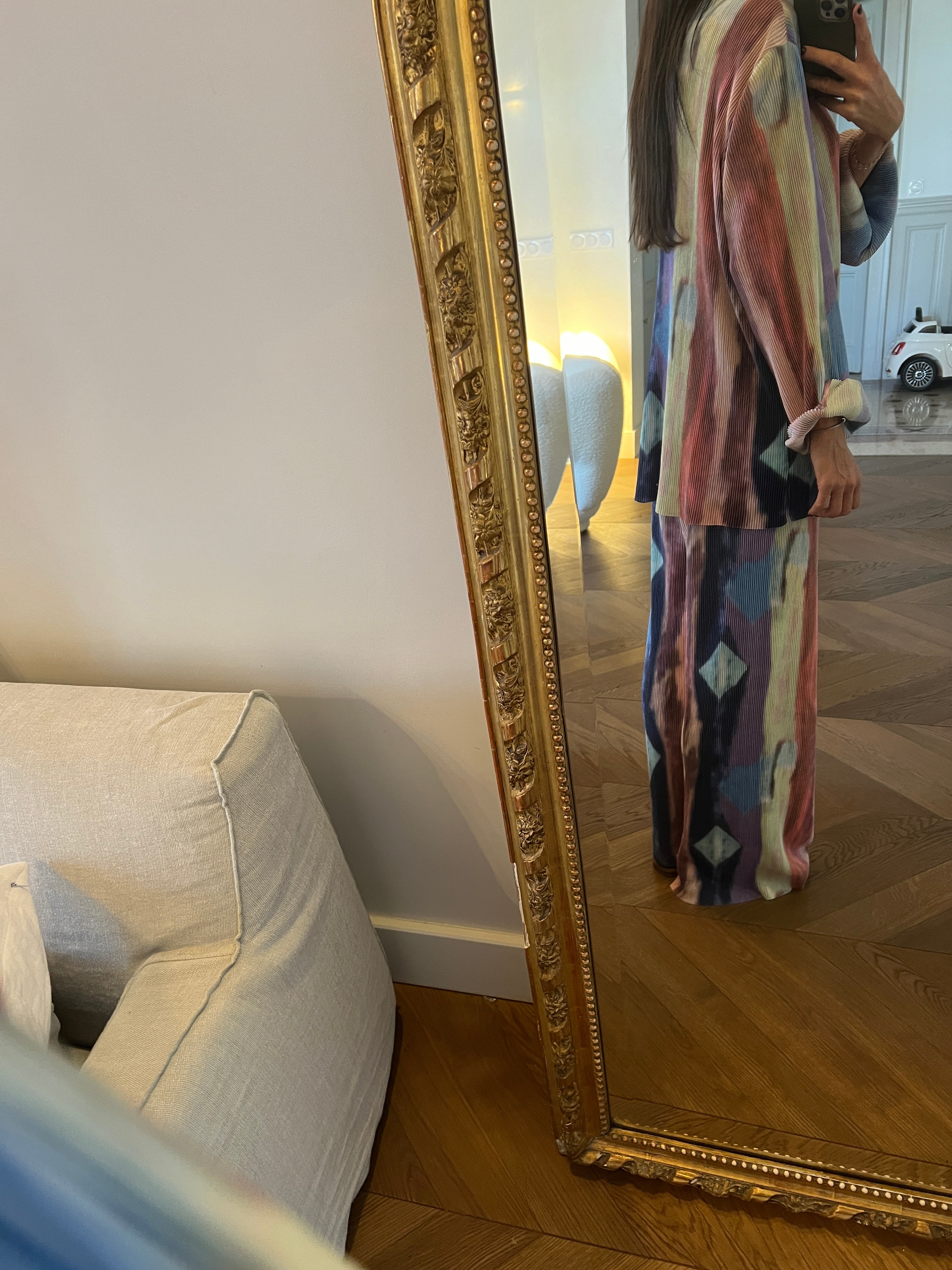 Malika Menard Ensemble chemise et pantalon JCL coloré