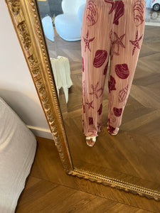 Malika Menard Pantalon Bailey Rose plissé