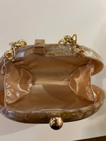 Charger l'image dans la galerie, Jade Leboeuf - Pochette de soirée nacrée beige
