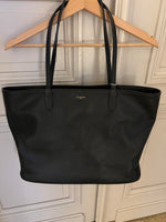 Charger l'image dans la galerie, Jade Leboeuf - LeTanneur Cabas noir cuir grainé
