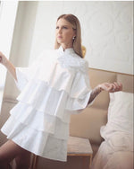 Charger l'image dans la galerie, Lucie Gabossi - Kimpaa Paris Robe blanche courte volants
