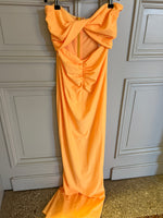 Charger l'image dans la galerie, Lucie Gabossi -Suboo Robe longue bustier orange
