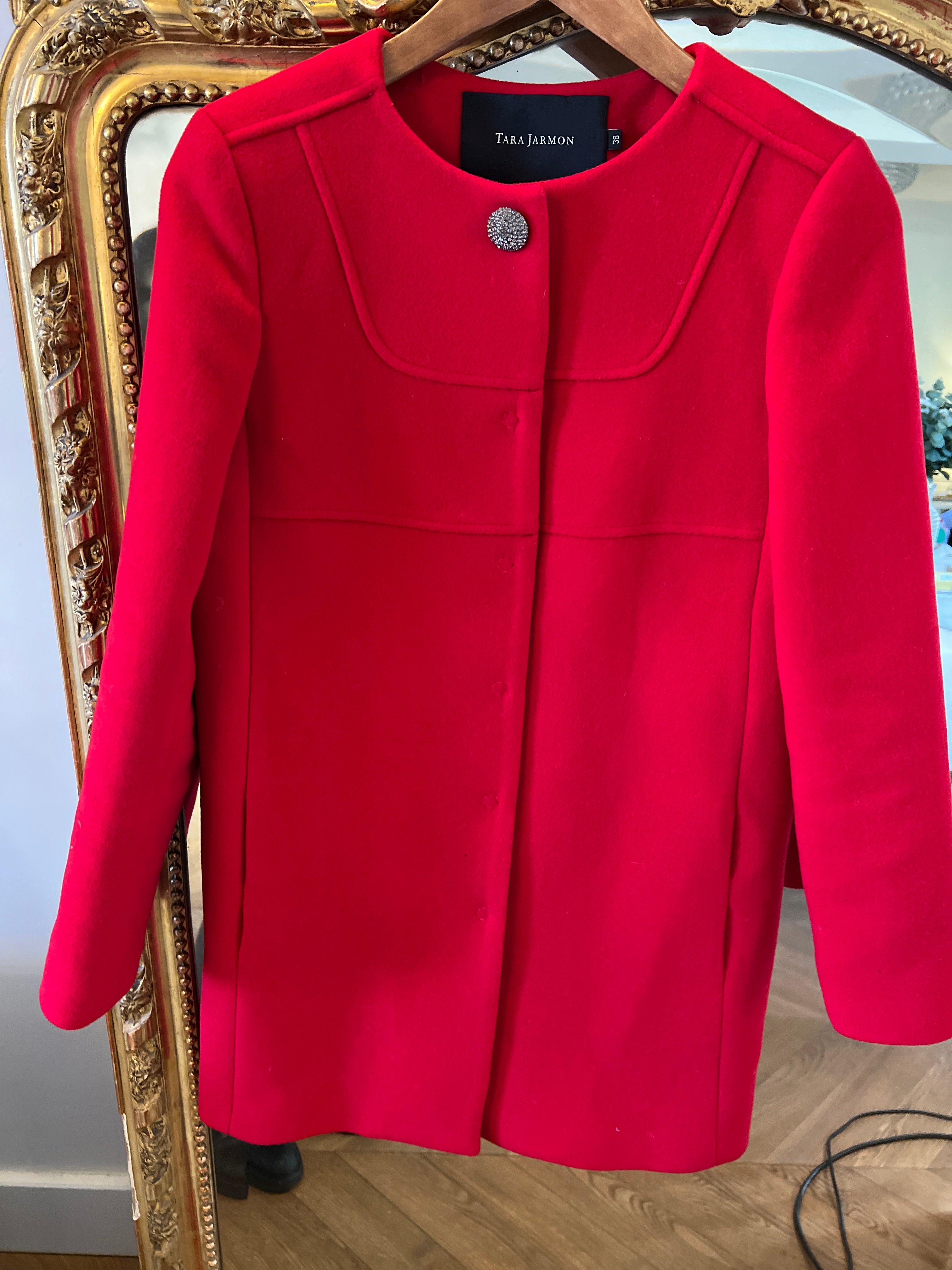 Manteau Tara Jarmon en laine rouge