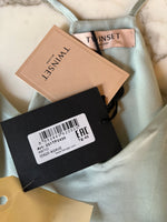 Charger l'image dans la galerie, Lucie Gabossi - Twinset Robe bretelle verte volant Agave Neuf
