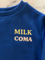 Charger l'image dans la galerie, Ummi Baby - Sweat bébé bleu en coton bio Milk Coma NEUF T.3-6mois

