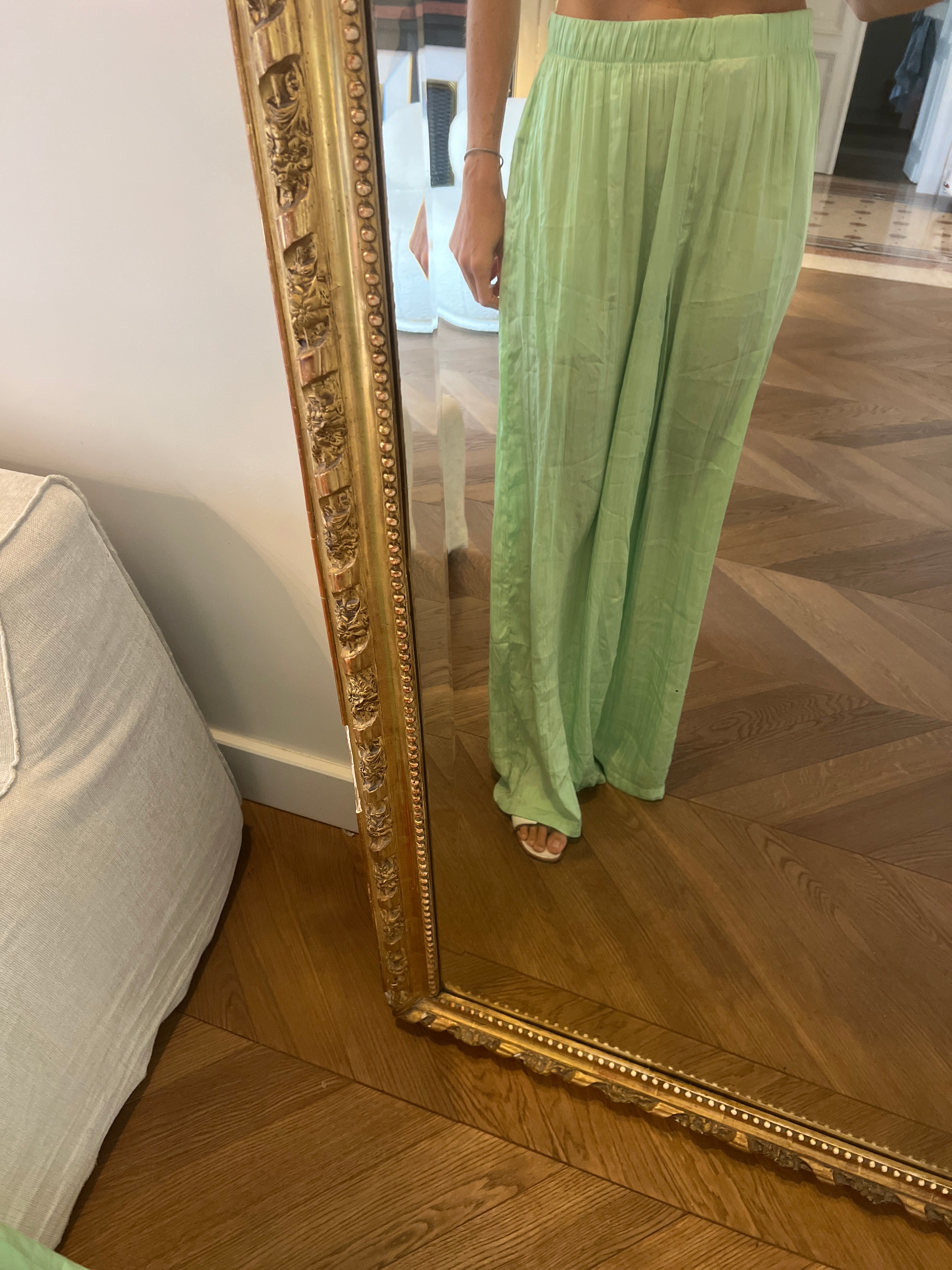 Malika Menard Pantalon fluide vert NAKD