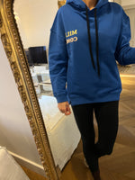 Charger l'image dans la galerie, Ummi Baby - Sweat d'allaitement bleu en coton bio NEUF Milk Coma T.L
