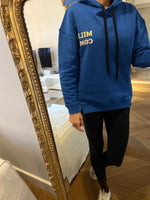 Charger l'image dans la galerie, Ummi Baby - Sweat d'allaitement bleu en coton bio NEUF Milk Coma T.S
