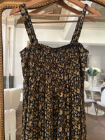 Charger l'image dans la galerie, Sézane - Robe longue noire fleurs jaunes
