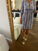 Charger l'image dans la galerie, Ba&amp;sh - Robe motifs bleus et écrus
