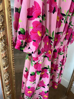 Charger l'image dans la galerie, The Kooples - Robe rose en soie à fleurs
