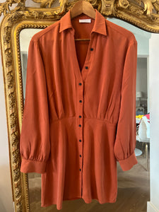 Robe Kookai boutonée Terracotta