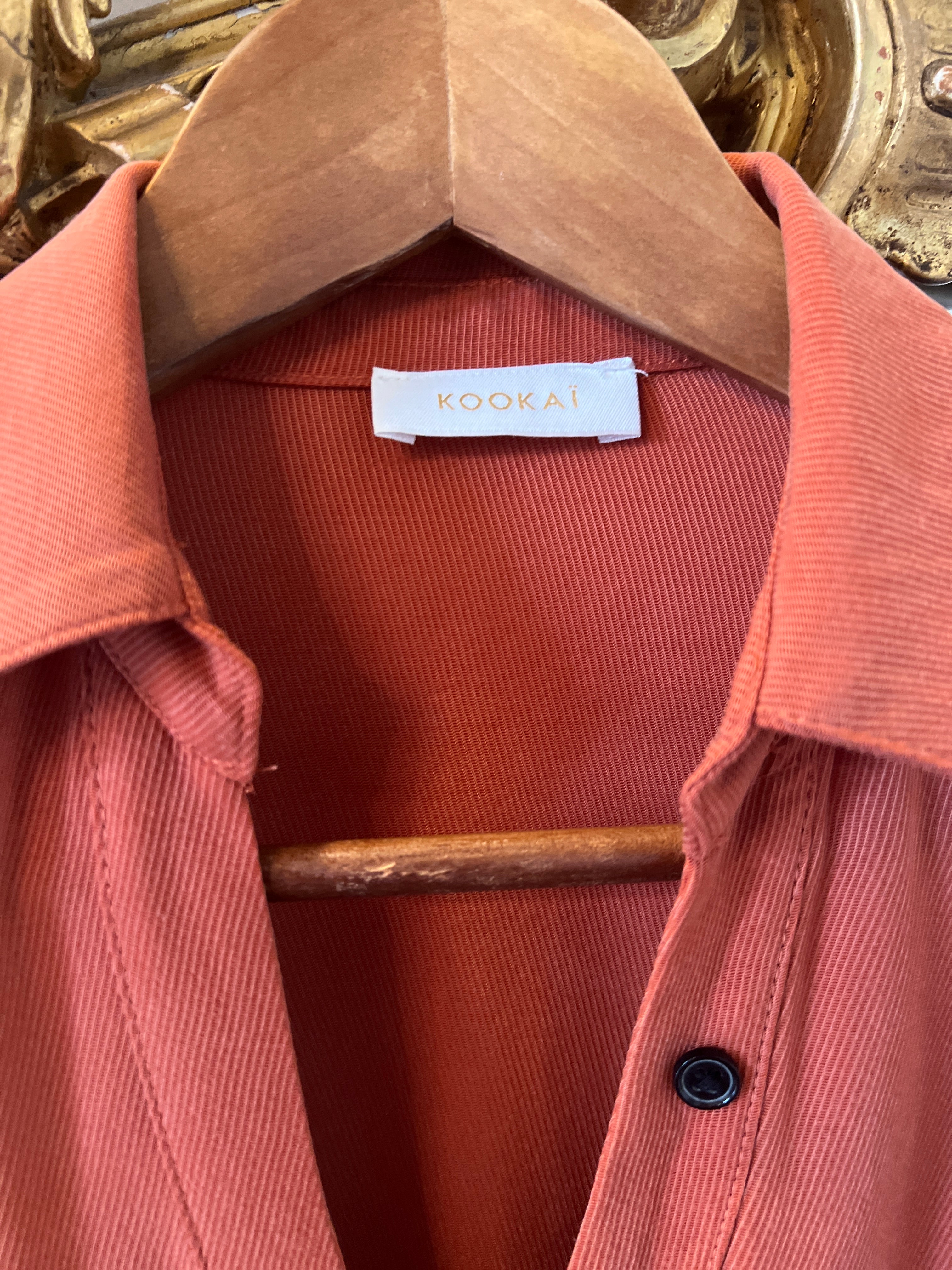 Robe Kookai boutonée Terracotta