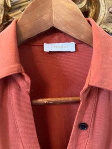 Robe Kookai boutonée Terracotta