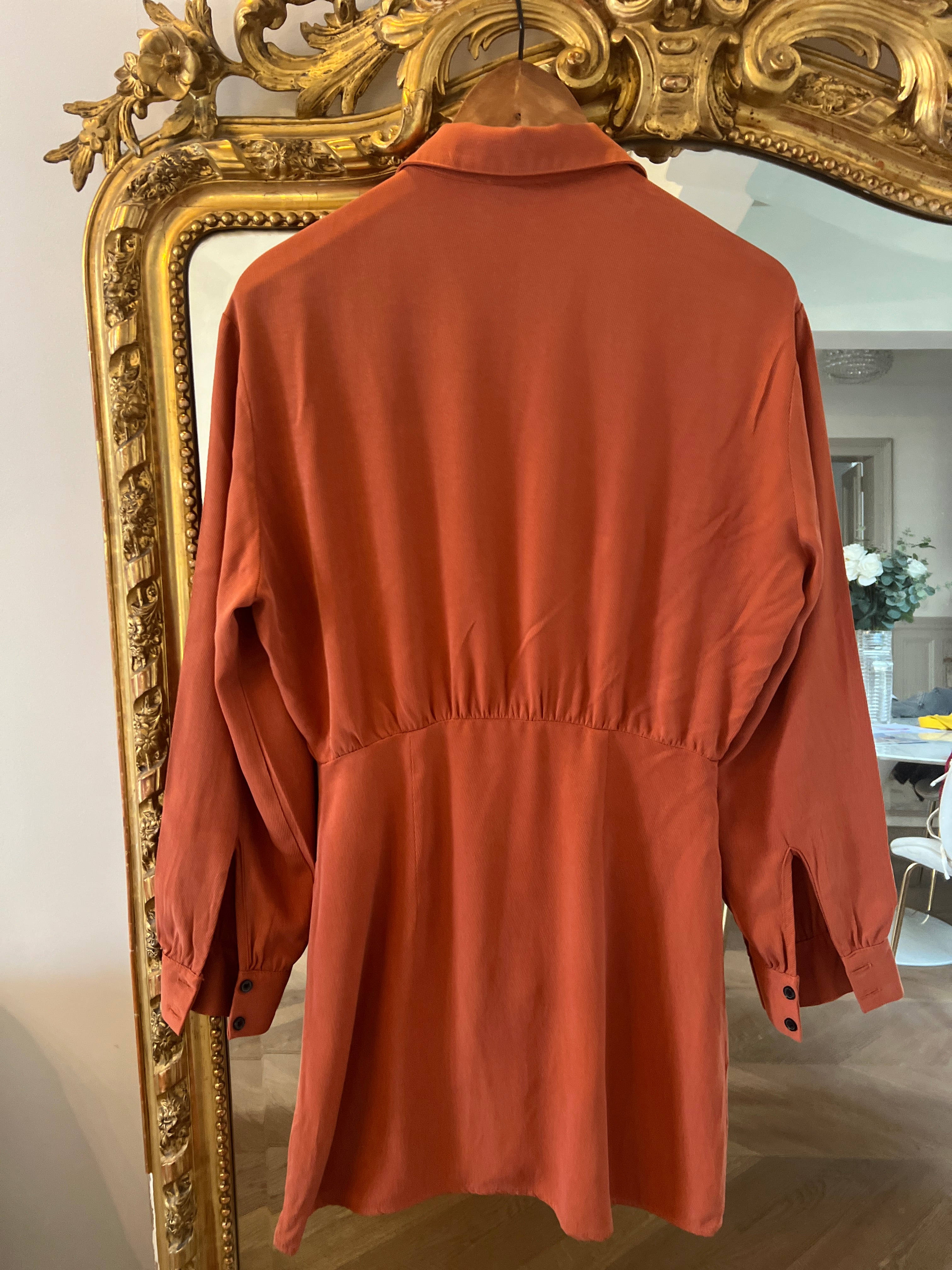 Robe Kookai boutonée Terracotta