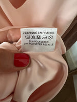 Charger l'image dans la galerie, Maison Guillemette - Robe rose poudré manches irisés
