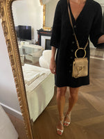 Charger l'image dans la galerie, Chloé - Mini sac à bandoulière en cuir doré Fayé
