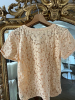 Charger l'image dans la galerie, Maje - T-shirt beige ajouré
