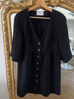 Charger l'image dans la galerie, Ba&amp;sh - Robe noire à boutonnière
