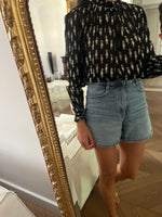 Charger l'image dans la galerie, Claudie Pierlot - Blouse noire et dorée
