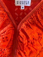 Charger l&#39;image dans la galerie, Robe Claudie Pierlot en dentelle rouge
