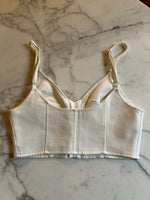 Charger l'image dans la galerie, Marine Lorphelin Crop Top Zara ecru
