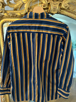 Charger l&#39;image dans la galerie, Isabel Marant - Chemise à rayures bleu marine et marron
