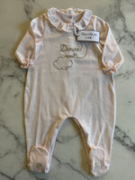 Charger l'image dans la galerie, Tartine et Chocolat - Pyjama rose collerette Neuf T.9mois
