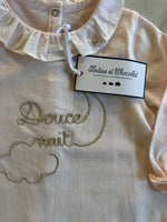 Charger l'image dans la galerie, Tartine et Chocolat - Pyjama rose collerette Neuf T.9mois
