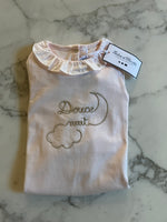 Charger l'image dans la galerie, Tartine et Chocolat - Pyjama rose collerette Neuf T.9mois
