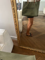 Charger l'image dans la galerie, Céline - Cabas en toile kaki et cuir naturel
