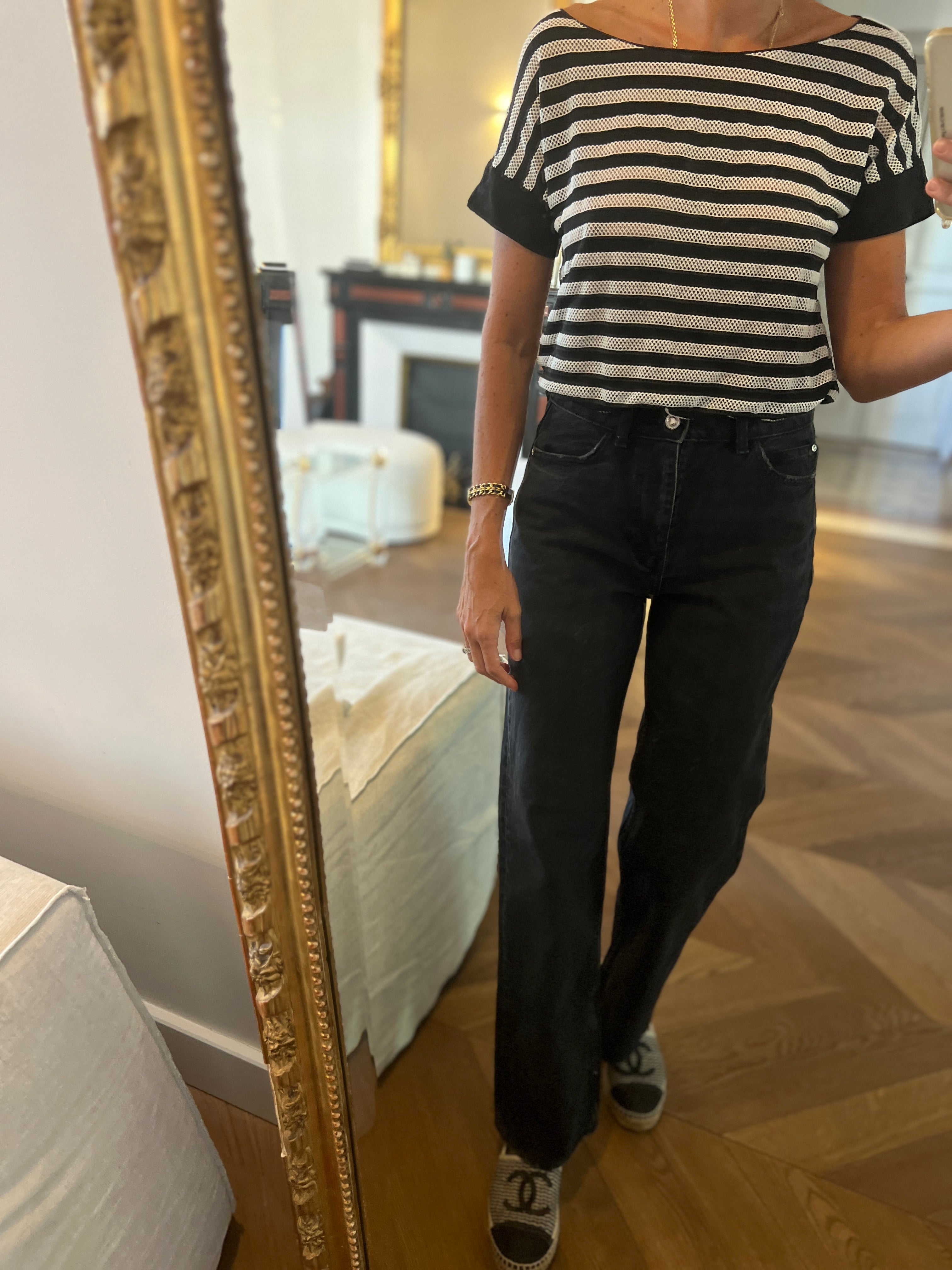 Armani Collezioni -  T shirt ajouré