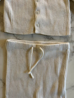 Charger l'image dans la galerie, Petit Bateau - Ensemble Legging et gilet cotelé en laine ecrue T.12 mois
