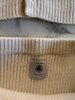 Charger l'image dans la galerie, Petit Bateau - Ensemble Legging et gilet cotelé en laine ecrue T.12 mois

