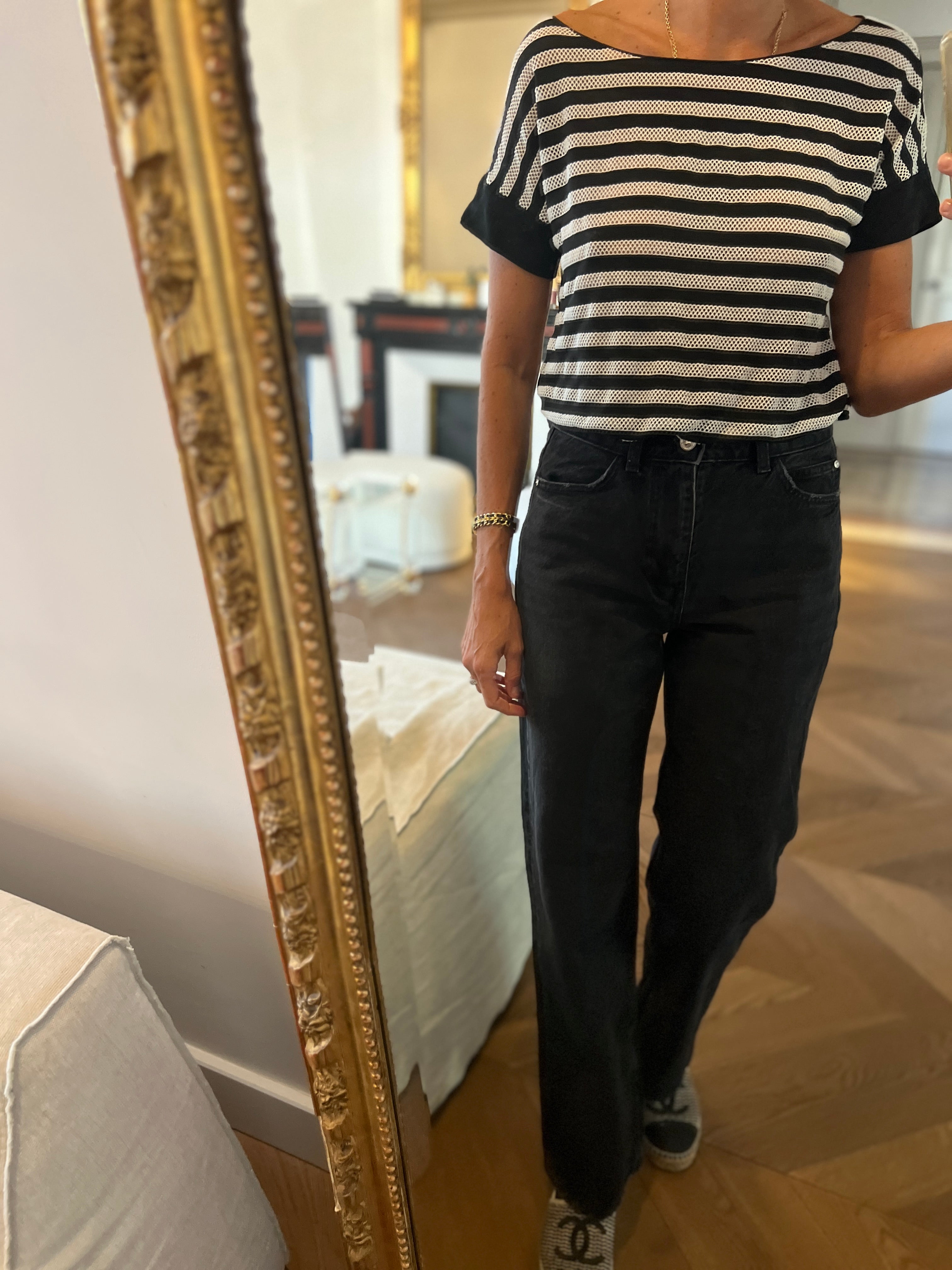 Armani Collezioni -  T shirt ajouré