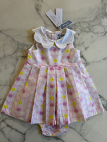 Charger l'image dans la galerie, Jacadi - Robe neuve col pétale rose Neuve T.12 mois
