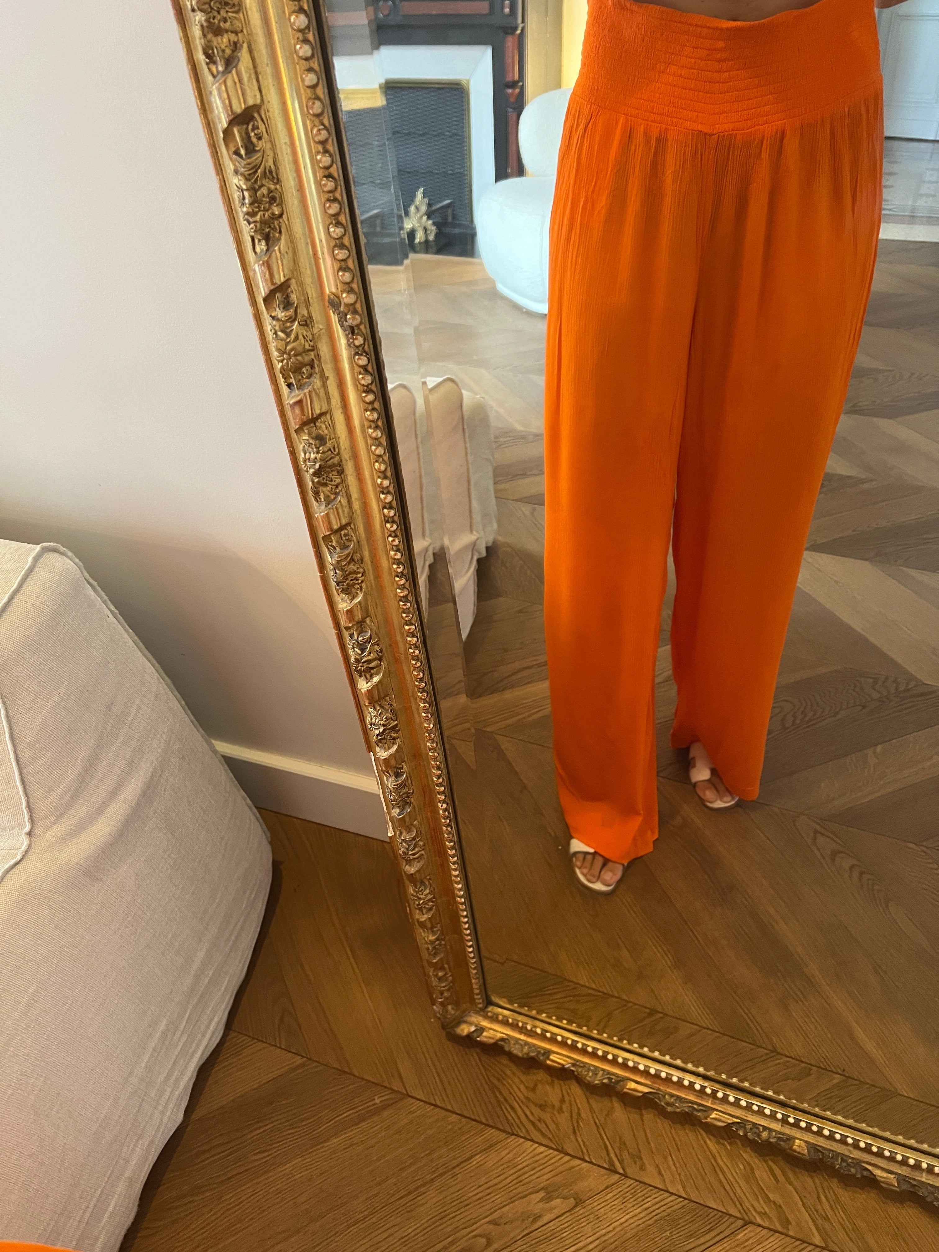 Malika Menard Pantalon orange Vero Moda