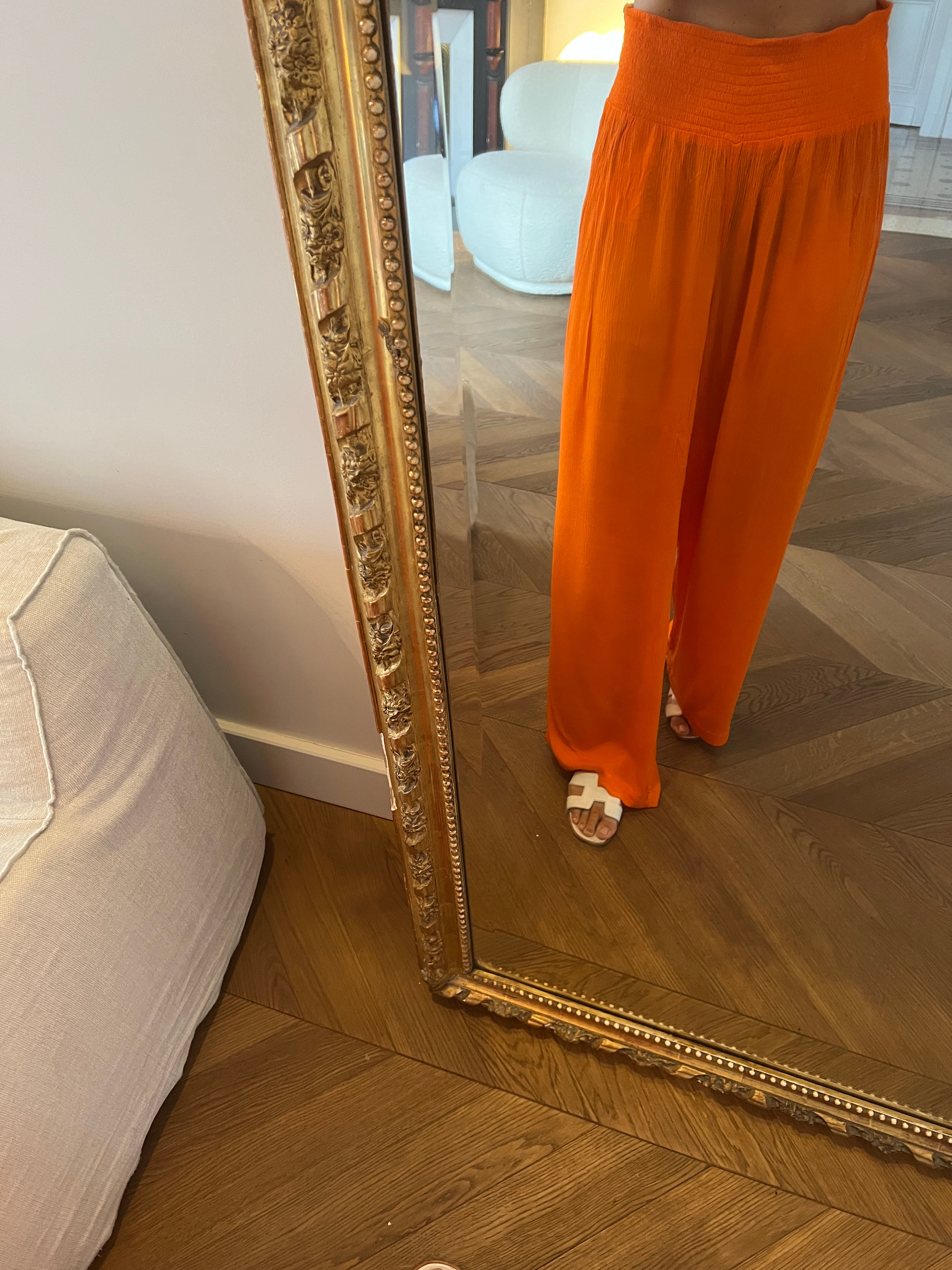 Malika Menard Pantalon orange Vero Moda