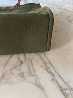 Charger l'image dans la galerie, Céline - Cabas en toile kaki et cuir naturel

