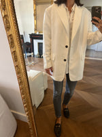 Charger l&#39;image dans la galerie, Malika Menard Blazer blanc H&amp;M
