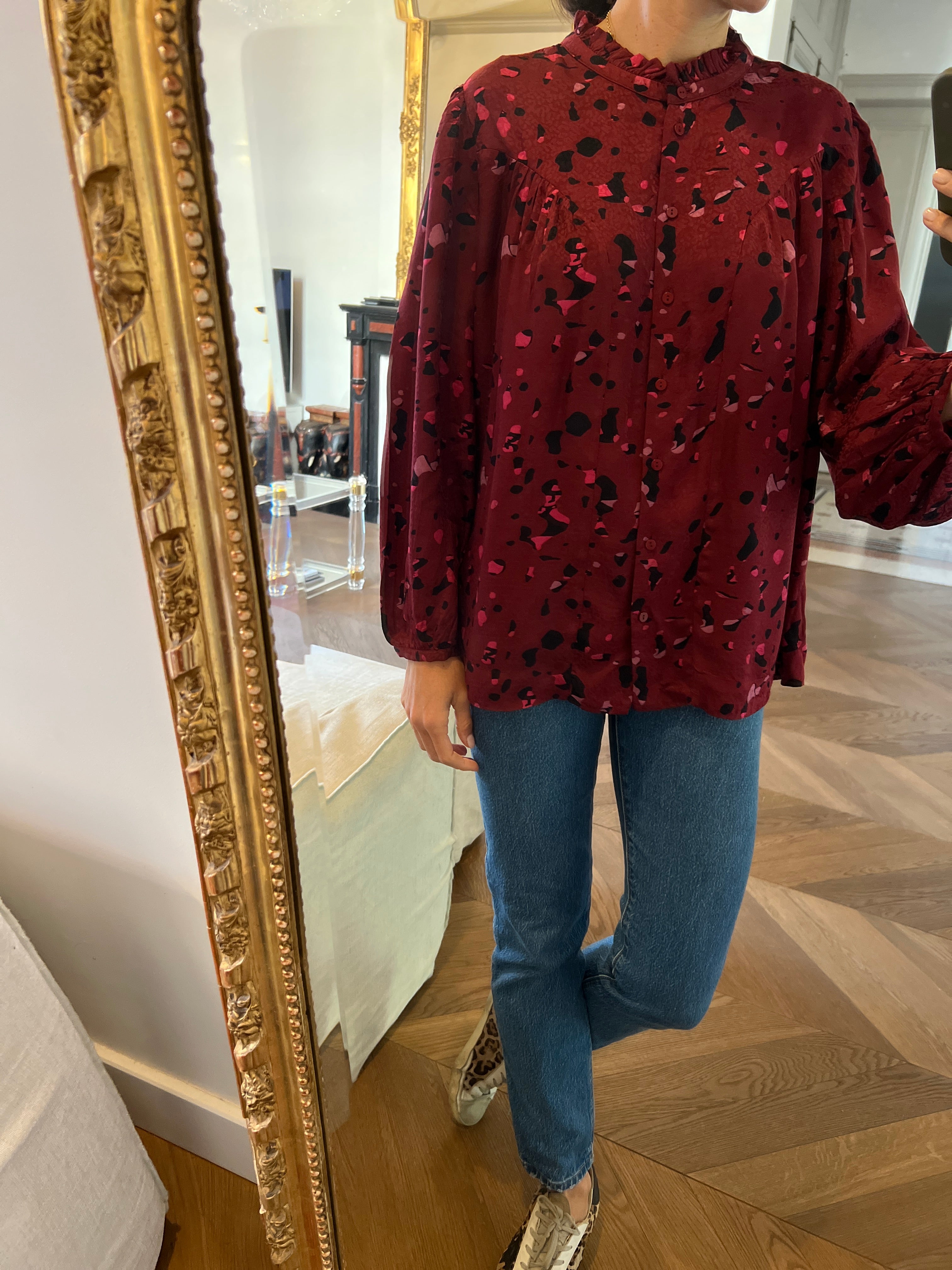 Blouse Ba&sh bordeaux